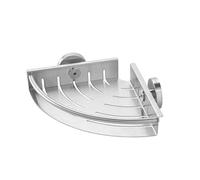 Tiger Boston, Panier de douche angulaire petit, Acier inoxydable brossé, 19,5x5x19,5 cm