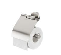 Tiger Boston, Porte-rouleau papier toilette avec rabat, Acier inoxydable brossé, 13.7 x 14 x 6.3 cm