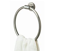 Tiger Boston, Porte-serviette anneau, Acier inoxydable brossé, 21.3 x 22.8 x 6.3 cm