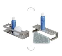 Tiger Caddy Portant Serviette Ou étagère Douche - 35cm - Inox Brossé