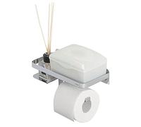 Tiger Caddy Porte-Rouleau Papier Toilette avec Tablette 24 cm Chrome