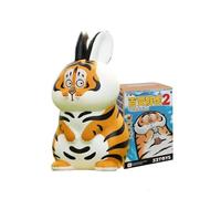 Tiger Can Be Anything Lot de 2 figurines Kawaii Action aléatoire Guess Blind Bag Collectible Décoration de bureau Modèle mignon Cadeau d'anniversaire (1 pièce)