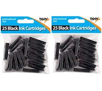 Tiger - Cartouche D'Encre Stylo Plume Courte Noir Universel Standard x 50