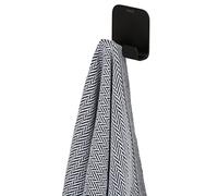 Tiger Colar Crochet porte-serviette Noir, 5x5x2 cm