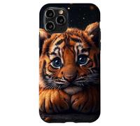 Tiger Cub Case Baby BigCat Cute Blue Eyes Wildlife Adorable Coque pour iPhone 11 Pro