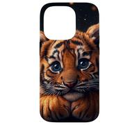 Tiger Cub Case Baby BigCat Cute Blue Eyes Wildlife Adorable Coque pour iPhone 14 Pro