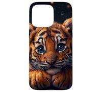 Tiger Cub Case Baby BigCat Cute Blue Eyes Wildlife Adorable Coque pour iPhone 15 Pro Max