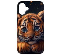 Tiger Cub Case Baby BigCat Cute Blue Eyes Wildlife Adorable Coque pour iPhone 16 Plus