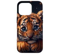 Tiger Cub Case Baby BigCat Cute Blue Eyes Wildlife Adorable Coque pour iPhone 16 Pro
