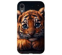 Tiger Cub Case Baby BigCat Cute Blue Eyes Wildlife Adorable Coque pour iPhone XR