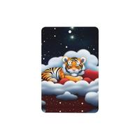 Tiger Cubs In The Clouds Lot de 4 désodorisants rectangulaires à suspendre pour chambre à coucher, salle de bain