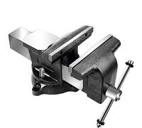 Tiger de forage industriel, Étau d'établi en fonte ductile avec base pivotante à 360 degrés, étau robuste et polyvalent, de table qualité industrielle enclume(5 in)