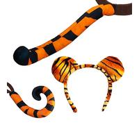 Tiger Déguisement de déguisement pour adulte avec oreilles d'animaux de luxe