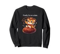 Tiger Enfin Je suis sur Une Date drôle Kawaii Anime Mignon Sweatshirt