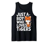 Tiger est Juste Un garçon Qui Aime Les Tigres, Animaux du Zoo Débardeur