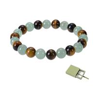 Tiger Eye Green Bracelet, Fengshui Wealth and Luck Bracelet for Men Women (1pc)
