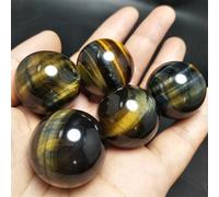 Tiger Eye Quartz Crystal Ball Ornaments (Size : 2pcs)