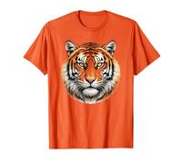 Tiger Face Wildlife Gros Chat grognant prédateur Jungle Art T-Shirt