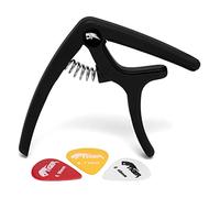 TIGER GACAPO9-BK Capo à pince à dégagement rapide pour guitares acoustiques, électriques et basses - Noir