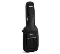 Tiger GGB35-BS Housse Gig Bag Rembourrée pour Basse - Rembourrage 10mm, Double Fermeture Éclair, Sangle de Manche Intégrée, Double Bretelles de Sac à Dos, Poches Zippées - Noir