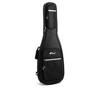 Tiger GGB35-EL Housse Gig Bag Rembourrée pour Guitare Électrique - Rembourrage 10mm, Double Fermeture Éclair, Sangle de Manche Intégrée, Double Bretelles de Sac à Dos, Poches Zippées - Noir