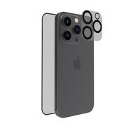 Tiger Glass Plus Pack Camera Lens + Verre TREMPE Recycle IPHONE 15 Pro - Protection Ecran et Caméra, Verre recyclé Ultra Résistant 9H+, Anti-Traces de Doigt, Pose Facile, Garantie à Vie