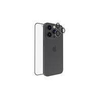 TIGER GLASS PLUS PACK CAMERA RING + VERRE TREMPE RECYCLE IPHONE 15 PRO - Protection Ecran et Objectifs, Verre recyclé Résistant 9H, Anti-traces de doigt, Haute Sensibilité, Pose facile, Garantie à vie
