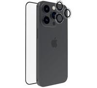 TIGER GLASS PLUS PACK CAMERA RING + VERRE TREMPE RECYCLE iPhone 16 Pro - Protection Ecran et Objectifs, Verre recyclé Résistant 9H, Anti-traces de doigt, Haute Sensibilité, Pose facile, Garantie à vie