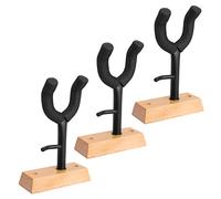 Tiger GST21-BK Lot de 3 supports muraux pour violon avec porte-nœud