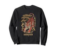 Tiger Guardian Protection mythologie Japonaise Animal Zen bonsa Sweatshirt