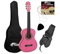 Tiger Guitare classique 3/4 avec accessoires Rose jasmin