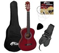 Tiger Guitare Classique, Bois de tilleul, Rouge, Half Size Age 6 - 8