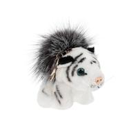 Tiger Hanging Pendant Key Decoration Handbag Purse Ornament Tiger Shape Animal Design Multi 13X10X7CM 1Pc