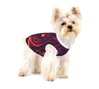 Tiger Head Art Petit gilet en coton pour petits chiens - T-shirt respirant avec impression unique - Vêtements d'été pour chiots et chats