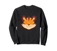 Tiger Head Chasse Grand Chat Predator Zoo Sweatshirt