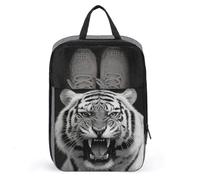 Tiger Head Sac à chaussures pour voyage usage quotidien anti-poussière Pochette de rangement pour chaussures de golf