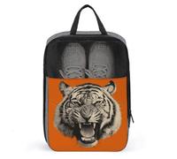 Tiger Head Sac à chaussures pour voyage usage quotidien anti-poussière Pochette de rangement pour chaussures de golf