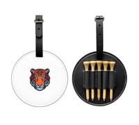 Tiger Head Sac de rangement pour tees de golf Noir - Facile à transporter et plus efficace pour jouer au golf