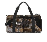Tiger in Cave Sac de sport pour femme et homme avec compartiment à chaussures étanche Sac de voyage Sac de sport pour sports gymnases yoga, Tigre dans la grotte, Taille unique