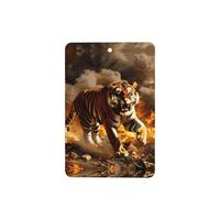 Tiger In The Fire Lot de 6 désodorisants rectangulaires à suspendre pour chambre à coucher, salle de bain