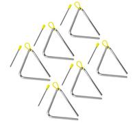 TIGER Instrument - Triangle avec baguette - Par TIGER Lot de 6 15cm chrome