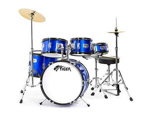 Tiger JDS14-BL Junior Kit de 5 Batteries Acoustiques - Bleu