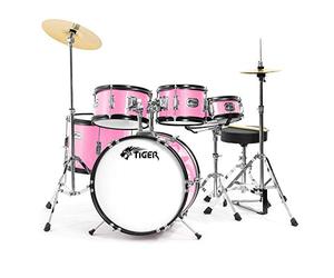 TIGER JDS14-PK Junior Kit de Batteries Acoustiques 5 éléments - Rose