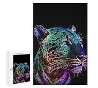 Tiger Line, 1000 PCS Jeu D’Assemblage en Bois, Cadeau Bien-être pour Adulte, avec Une Image Décorative Une Fois Terminé