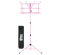 Tiger Mad About MA-MS05 Stand de Musique Pliable - Support de partitions Portable et Facile à Plier avec Sac de Transport - Rose