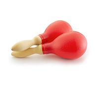 Tiger MAR7-RD Maracas Taille Standard avec Manches en Bois - Rouge | Une Paire