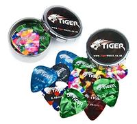 TIGER Médiators de guitare avec 2 boîtes de rangement
