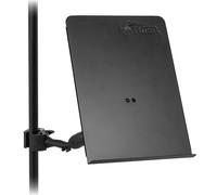 Tiger MSA34-BK - Planchette de musique avec double bras articulés à 360° - Plaque de 31 x 22 cm, rebord de 2,4 cm, portée maximale de 40 cm, pince universelle avec supports amovibles - Bras amovibles