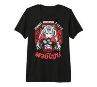 Tiger Muay Thai Boxe MMA Fighter Strength Vintage T-Shirt Haut de Gamme