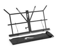 Tiger MUS25-BK Pupitre à Musique de Table Pliable - Noir | Comprend un Sac de Transport